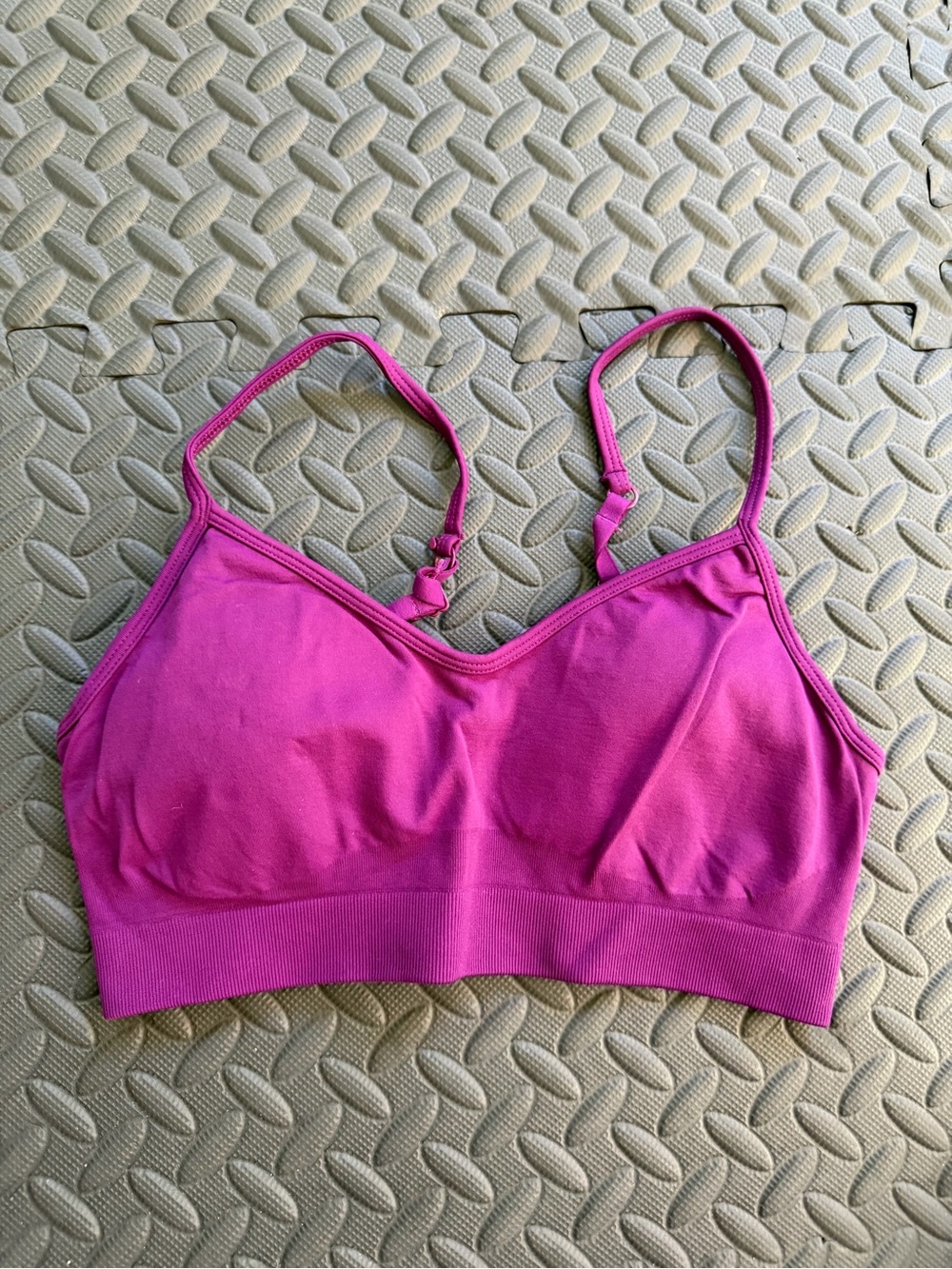 Athleta Magenta Wireless Sports Bra